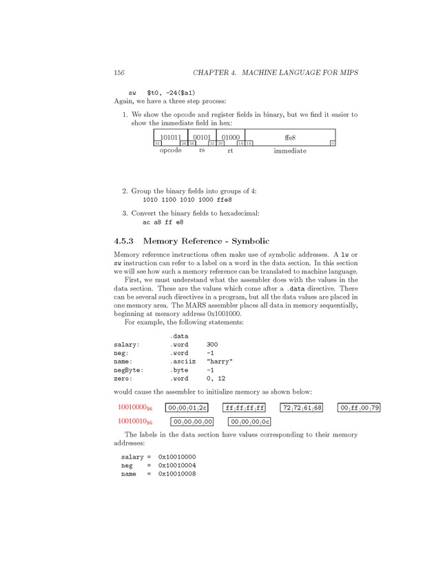 Computer Organization with MIPS - Page 156